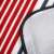 Springos picnic blanket, red, white and blue striped, close-up of waterproof backing