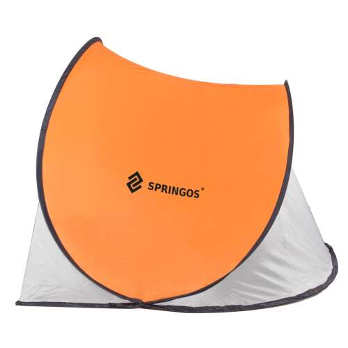 Springos pop-up cort de plajă cu protecție UV 200x120cm #orange