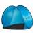 Springos blue pop up beach tent with UV protection and black base