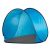 Springos blue pop up beach tent, front view