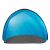 Springos blue pop up beach tent, front view