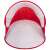 Springos pop up beach tent with UV protection, red, 200x120cm, inside view