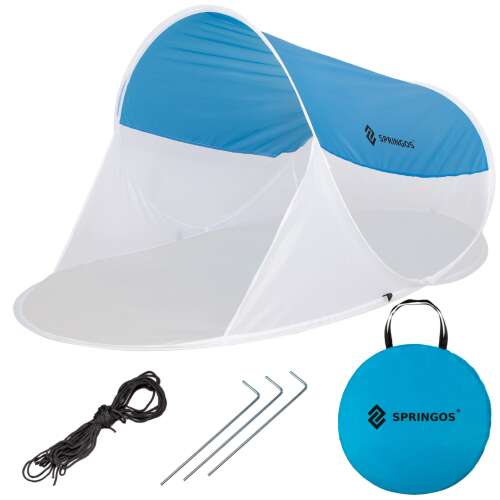 Springos pop-up cort de plajă cu protecție UV 200x120cm