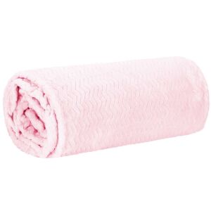 Springos pink blanket 200x220cm rolled - Bedding