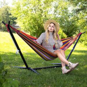Springos double hammock 150x200cm #yellow-red