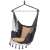 Springos Brazil hanging chair with cushions, gray, one view