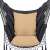 Springos Brazil hanging chair with cushions, gray, close-up