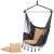 Springos Brazil hanging chair with cushions, gray, one view
