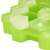 Springos ice cube tray, green silicone, 37 ice cubes, close-up of ice cubes