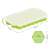 Springos ice cube tray, green silicone, 37 ice cubes, dimensions