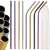 Springos Metal Straws 10 pcs #black-gold 51948901