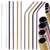 Springos Metal Straws 10 pcs #black-gold 51948901