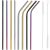 Springos Metal Straws 10 pcs #black-gold 51948901