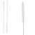 Two cleaning brushes for Springos stainless steel drinking straws