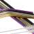 Set of 10 Springos stainless steel drinking straws, including straight and bent straws, in silver, gold, black, and rainbow colors, with cleaning brushes and a cotton bag