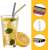 Springos Metal Straws 10 pcs #black-gold 51948901