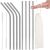 Springos Metal Straws 10pcs #silver 51949168