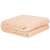 Peach colored Springos blanket, folded, 200x220cm