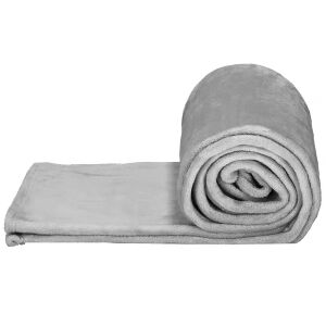 Springos Graphite Grey Plush Blanket 150x200 cm Rolled - Blanket