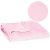 Springos pink blanket 200x220cm with embossed pattern, soft and cozy throw
