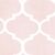 Close-up of Moroccan Trellis Pattern on Springos Pink Plush Blanket