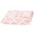 Folded Springos Pink Moroccan Trellis Plush Blanket 200x220cm