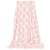Springos pink Moroccan trellis pattern blanket, unfolded