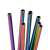 Close-up of Springos rainbow stainless steel drinking straws