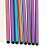 Close-up of Springos rainbow stainless steel drinking straws