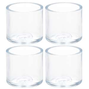 Set de 4 protectoare transparente pentru picioare de mobilier din plastic, marca Springos - Springos