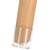 Clear plastic furniture leg protector on wooden leg, Springos brand