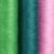 Krupni plan konca za šivanje Springos u zelenoj, plavozelenoj i ružičastoj boji