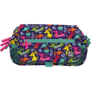 Bits&Bobs 3 compartment pencil case with dachshund pattern - Pencil Case