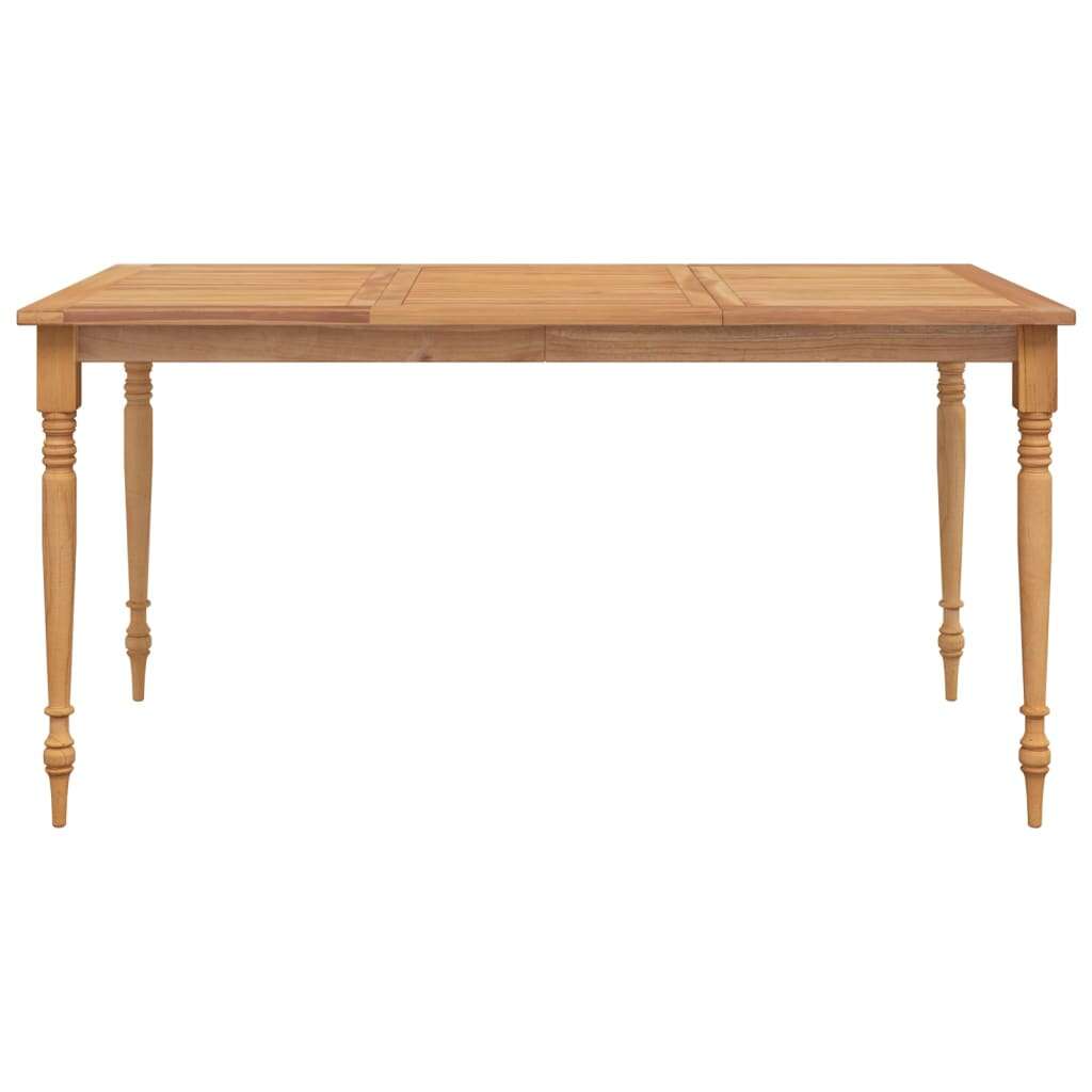Tömör tíkfa batavia asztal 150 x 90 x 75 cm