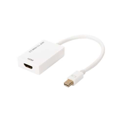 Digitus AK-340416-002-W Mini DisplayPort HDMI átalakító kábel, 0,2m, fehér