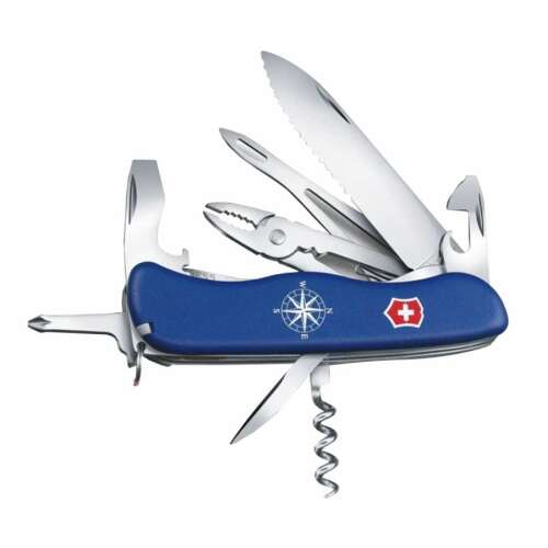 Victorinox Skipper multifunkciós zsebkés kompasszal, kék markolattal, 12 funkcióval