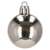 Silver Christmas tree ornament, 4 cm