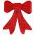 Red glitter Christmas tree bow, Springos brand