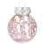 Transparente Weihnachtskugel gefüllt mit rosa Glitzer, 5 cm, Springos