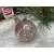 Transparent Christmas bauble filled with pink glitter, 5 cm, Springos