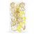 Springos 30-piece set of clear and gold Christmas ornaments in clear tube packaging.