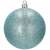 Blauer glitzernder Weihnachtsbaumschmuck, 8 cm, Springos