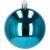 Shiny blue Christmas ornament by Springos, isolated