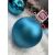 Matte blue Springos Christmas ornament