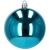 Glossy blue Christmas tree ornament