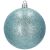 Glittery blue Christmas tree ornament