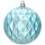 Blue diamond patterned Christmas ornament, 8 cm, Springos