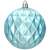 Blue diamond patterned Christmas ornament, 8 cm, Springos