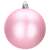 Pink matte Christmas tree bauble, 8 cm