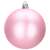 Pink Christmas tree ornament, 8 cm, matte finish